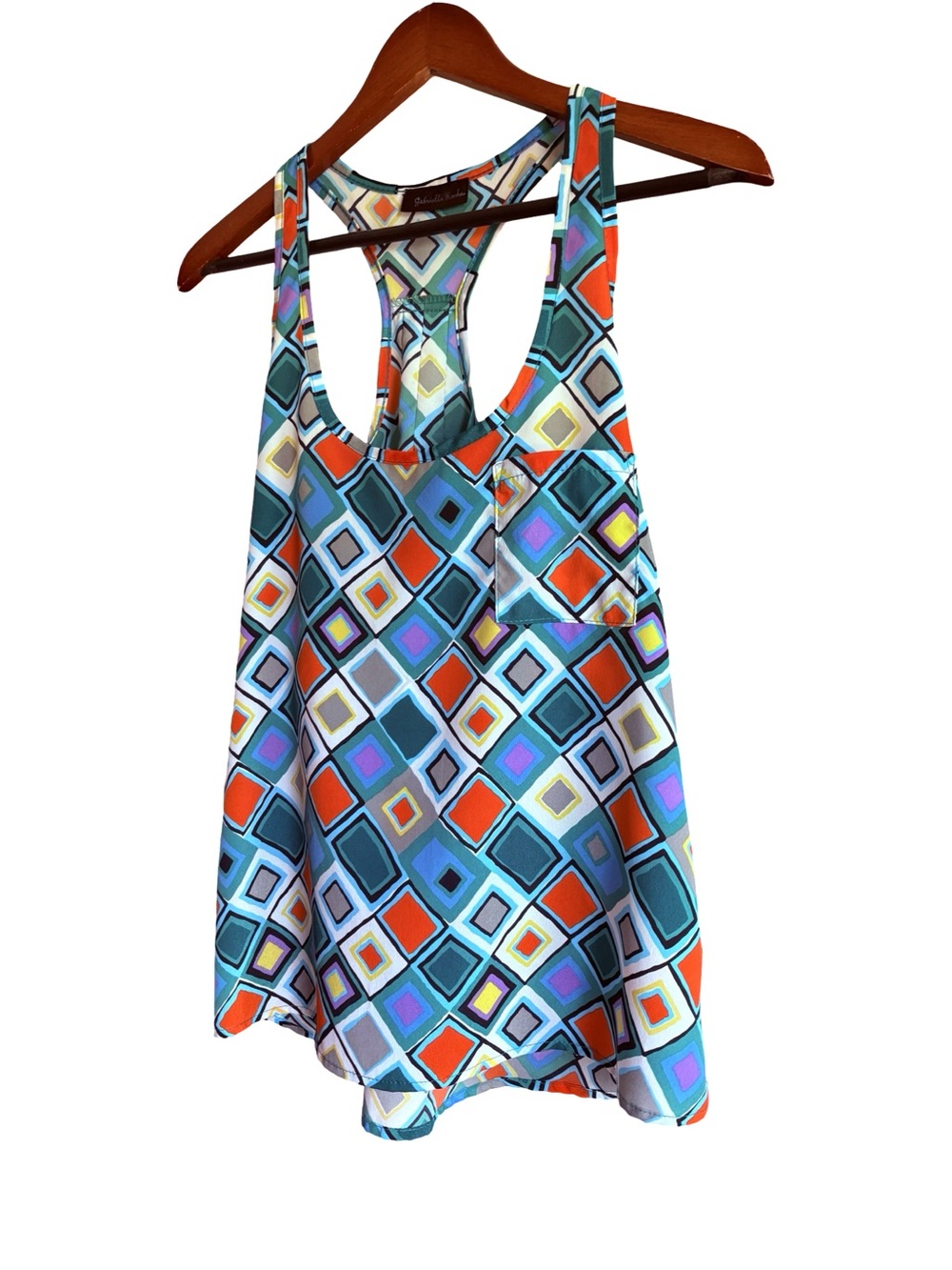 Gabriella Rocha Geometric Print Tank Top Small Pocket - Picture 4 of 16